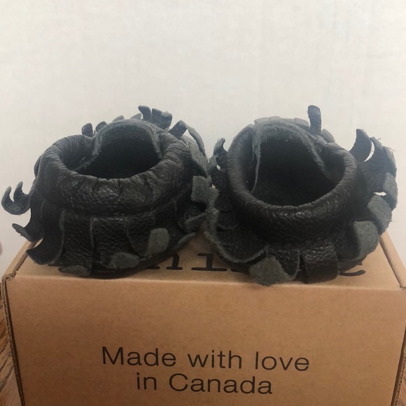 Minimoc Narwhal Size 3 Leather Moccasin - Picture 4 of 8